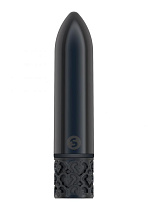 Вибро-пуля для клитора Royal Gems Glamour, черная