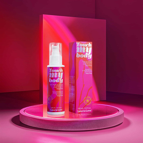 Силиконовый вагинальный лубрикант для секса и массажа Love To Love Touch my Body Иланг-иланг, 100 мл