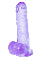 Прозрачный дилдо на присоске Intergalactic Oxygen, 17.5 см, фиолетовый