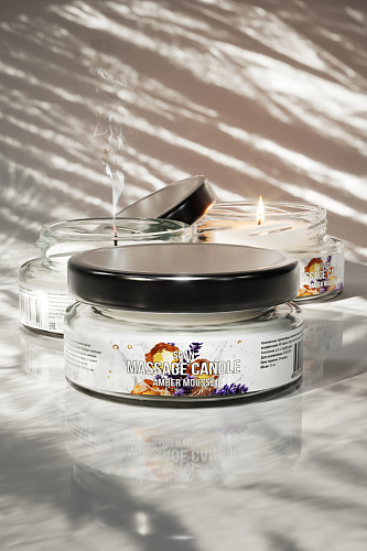 Массажная свеча SGAN Янтарный мусс, 50 мл