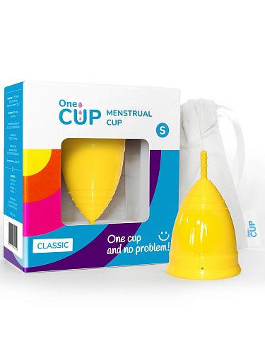 Менструальная чаша OneCUP Classic размер S, желтая