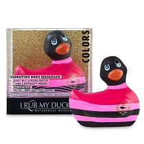 Вибратор-уточка для клитора I Rub My Duckie 2.0, розово-черный