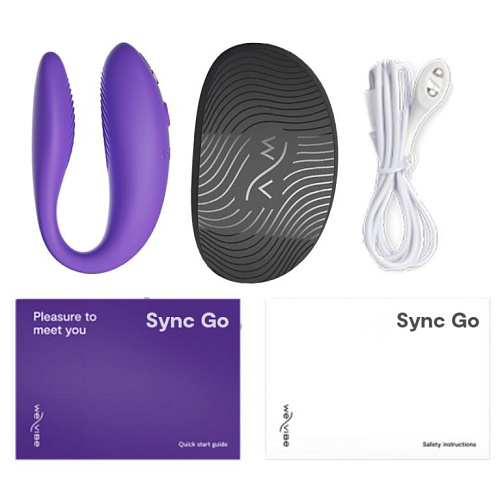 Вибромассажер с ДУ We-Vibe Sync Go, фиолетовый