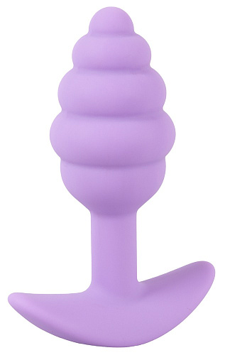 Маленькая рельефная анальная пробка для ношения Orion Cuties Mini Butt Plug, фиолетовая