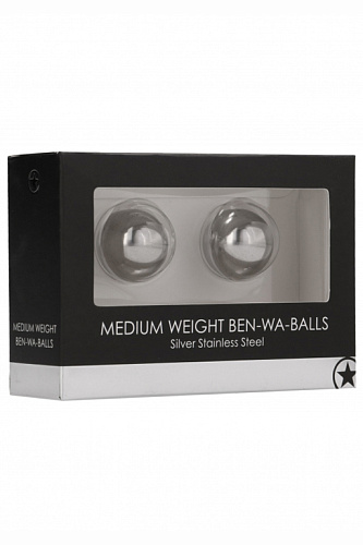 Металлические вагинальные шарики без сцепки Medium Weight Ben-Wa-Balls, диам. 2 см