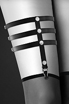 Гартер Bijoux Pour Toi Garter with Triple Straps and Rivets