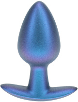 Силиконовая анальная пробка Shots, M, синяя