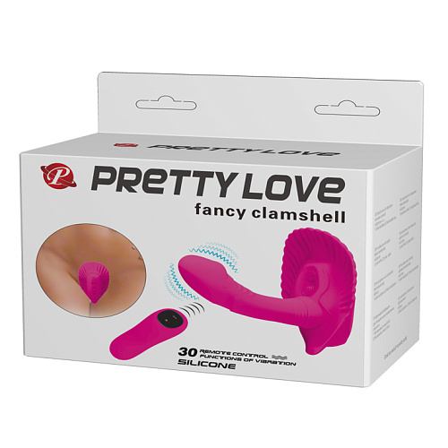 Вибратор в трусики с ДУ Fancy Clamshell