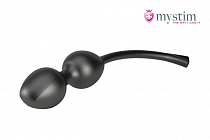 Вагинальные шарики с миостимуляцией Jane Wonda, MyStim, черный, силикон