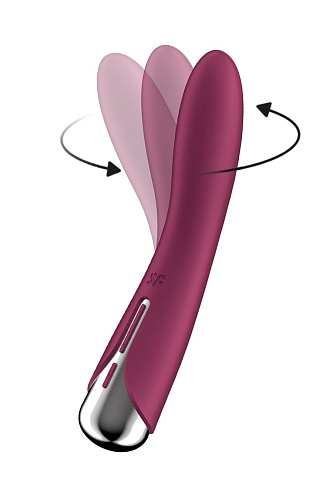 Вибратор для точки G с ротацией Satisfyer Spinning Vibe 1, бордовый