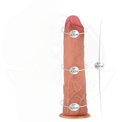 Фрикционный фаллоимитатор на&nbsp;пульте Cock Miller 19.5&nbsp;см