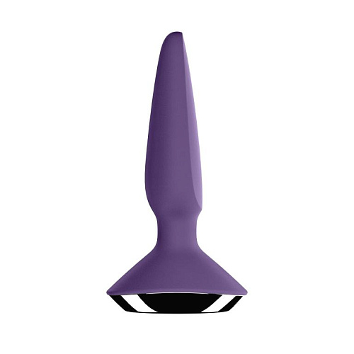 Анальная пробка с вибрацией и ДУ Satisfyer Plug Ilicious 1, фиолетовая