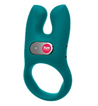 Эрекционное кольцо с вибрацией NOS Fun Factory, морская волна