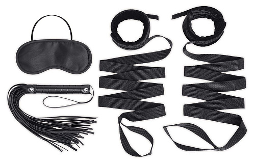 БДСМ-набор Bondage Bed Strap & Flogger&nbsp;Kit