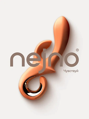 Вибратор-кролик nejno Zayka, персиковый