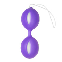 Вагинальные шарики со смещенным центром тяжести Easy Toys Wiggle Duo Kegel Ball, фиолетовые