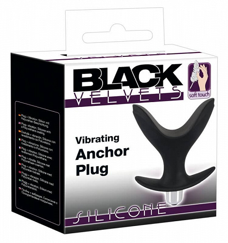 Анальный расширитель Black Velvets Vibrating Anchor Plug