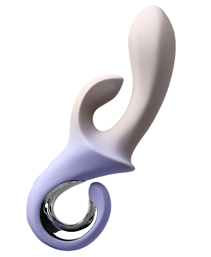 Вибратор-кролик nejno Zayka, бежево-лавандовый