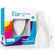 Менструальная чаша OneCUP Classic размер L, белая
