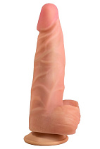 Реалистичный фаллоимитатор из киберкожи на присоске Джага-Джага 20.5 см, форма 55
