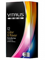 Презервативы ароматизированные VITALIS Colour & Flavor 12 шт