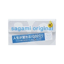 Ультратонкие презервативы с дополнительной смазкой Sagami Original Extra Lube 0.02, L-58 мм, 12 шт