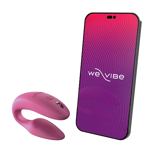 Стимулятор для пар с приложением We-Vibe Sync 2, розовый