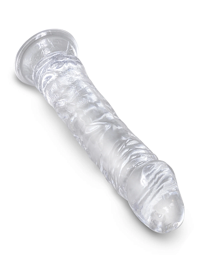 Прозрачный фаллоимитатор King Cock Clear 8, 20 см