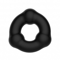 Эрекционное кольцо из мягкого силикона с 3-мя шариками