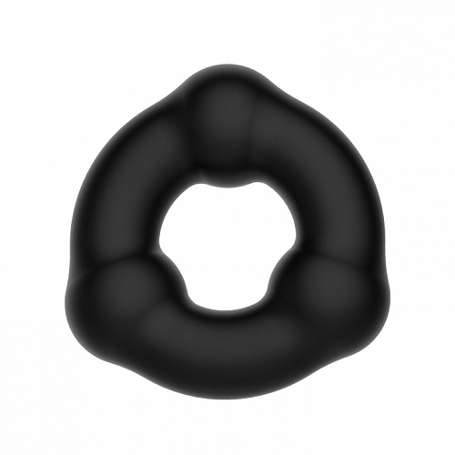 Эрекционное кольцо из мягкого силикона с 3-мя шариками