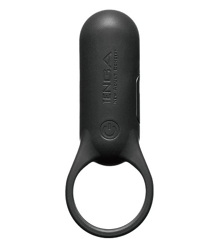 Эрекционное кольцо Tenga SVR+ Black с&nbsp;вибрацией