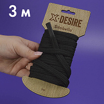 Веревка для шибари Sitabella, 3 метра, черная