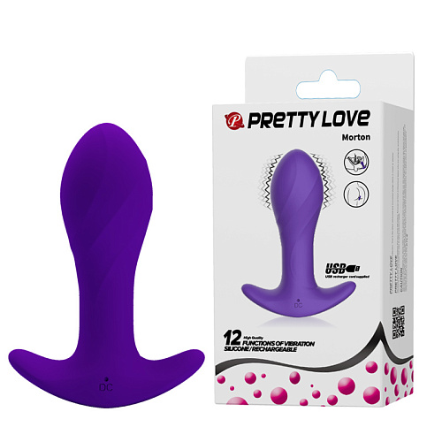 Анальная вибропробка Anal Plug Massager, фиолетовая