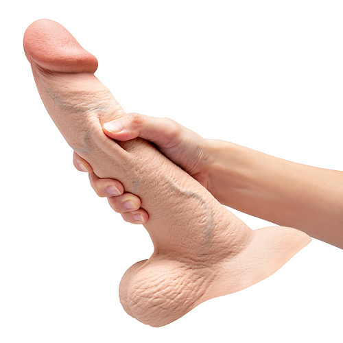 Фаллоимитатор b-Vibe Slipskin Curvy, 25 см