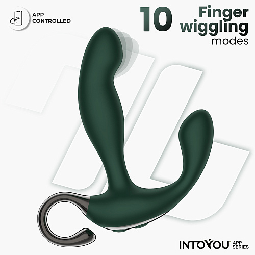 Вибромассажер простаты с движением и ДУ IntoYou Greeny