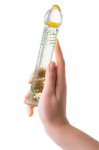 Стеклянный фаллоимитатор Sexus Glass, 16.5 см