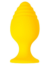 Рельефная анальная пробка Riffle, диам. 3.5 см