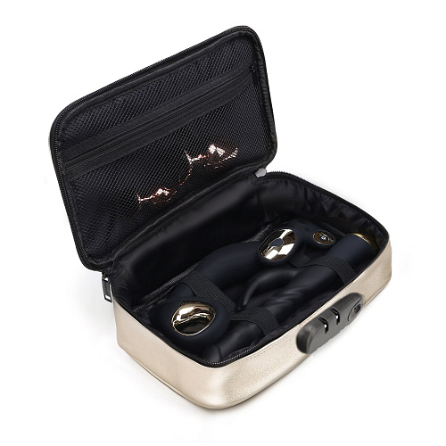 Сумочка для хранения секс-игрушек Dorcel Discreet Box, золотая