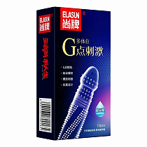 Рельефные презервативы анатомической формы Elasun G-spot Stimulation, 10 шт