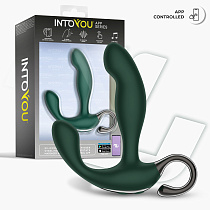 Вибромассажер простаты с движением и ДУ IntoYou Greeny