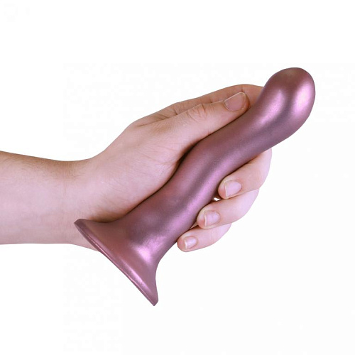 Фаллоимитатор для точки G на присоске Ouch! Ultra Soft, 18 см, розовый
