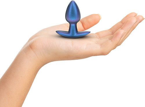 Силиконовая анальная пробка Shots, S, синяя