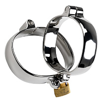 Металлические наручники Toyfa Metal, 6.5 x 8 см