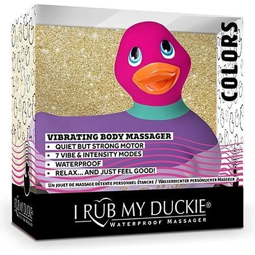Вибратор-уточка для клитора I Rub My Duckie 2.0, разноцветный фиолетовый
