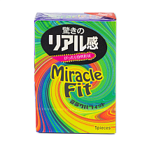 Презервативы анатомической формы Sagami Miracle Fit, 5 шт