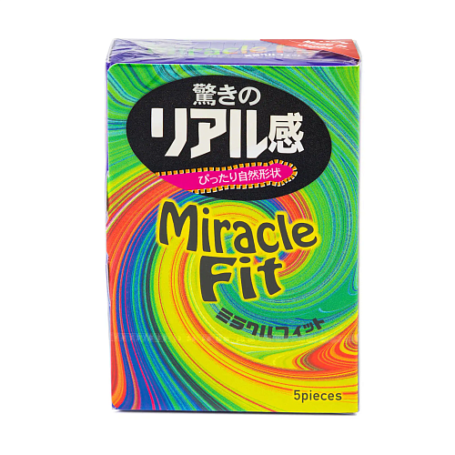 Презервативы анатомической формы Sagami Miracle Fit, 5 шт