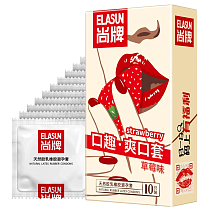 Тонкие презервативы с ароматом клубники Elasun Strawberry, 10 шт