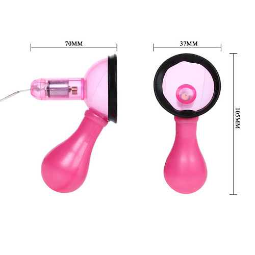 Вакуумные вибропомпы для сосков Crazy Beauty Vibrating Nipple Sucker