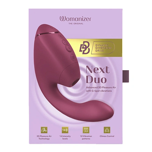 Волновой вибратор Womanizer Next Duo, розовый