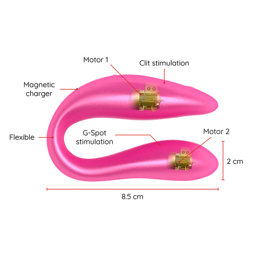 Парный вибратор с&nbsp;приложением Oninder